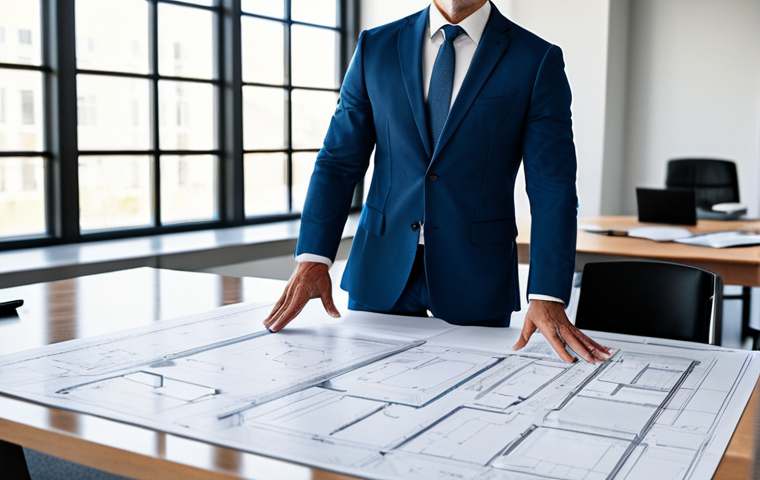 **
"A professional architect, fully clothed in a stylish yet modest business attire, standing in a bright, modern architectural office. Blueprint plans are visible on a nearby desk. Natural lighting, perfect anatomy, well-formed hands, proper finger count, natural body proportions, safe for work, appropriate content, fully clothed, professional setting, family-friendly."
**