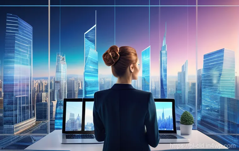 클라우드 컴퓨팅 비즈니스 모델 - **Prompt 1: IaaS - The Scalable Foundation**
    "A vibrant, modern digital illustration featuring a...